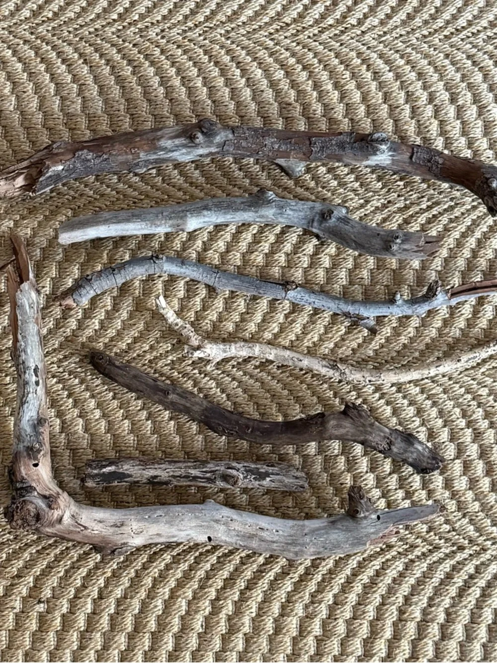 Natural Driftwood Bundle of 7 Neutral Wood South Florida Beach Wedding Decor